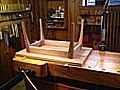 Checking Legs And Strechers Prior To Cutting Loose Mortise And Tenons
